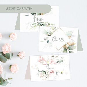 Tischkarten Hochzeit Namenskarten Hochzeit Tischkarten beschriften Namenskärtchen Hochzeit Bild 8