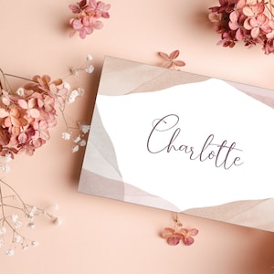 Tischkarten Hochzeit Namenskarten Hochzeit Personalisierbar Tischkarten beschriften Namenskärtchen Hochzeit