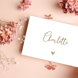 Tischkarten Hochzeit Namenskarten Hochzeit Personalisierbar Tischkarten beschriften Namenskärtchen Hochzeit
