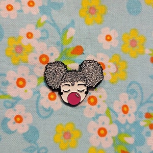 Bubblegum Mädchen Emaille Pin