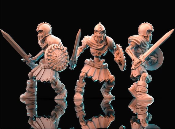 Skeleton Foot Soldier - Dungeons and Dragons, D&D Miniature, Gaming Model,  Gifts for Men, DnD RPG TTRPG 5E Tabletop Wargaming Undead Wraith