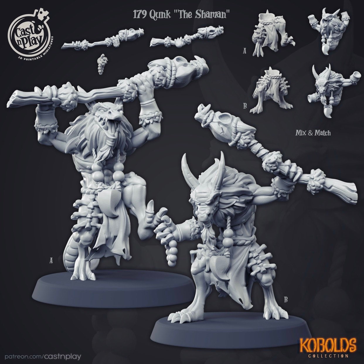 Kobold Shaman Resin Miniature Dnd Miniatures Dungeons Etsy