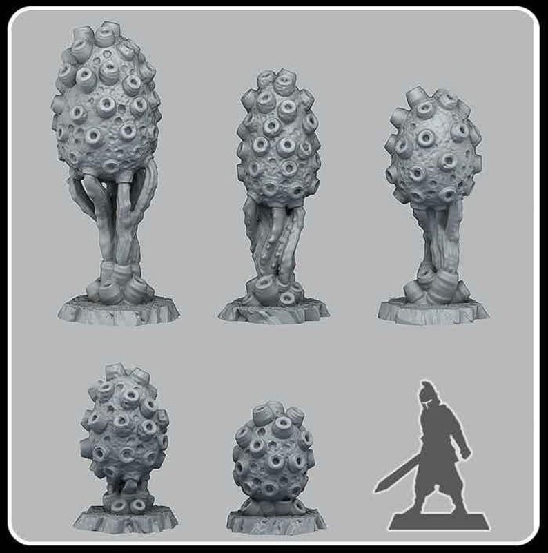 Poisonous Sponge Set unpainted Resin Miniature Dnd Etsy