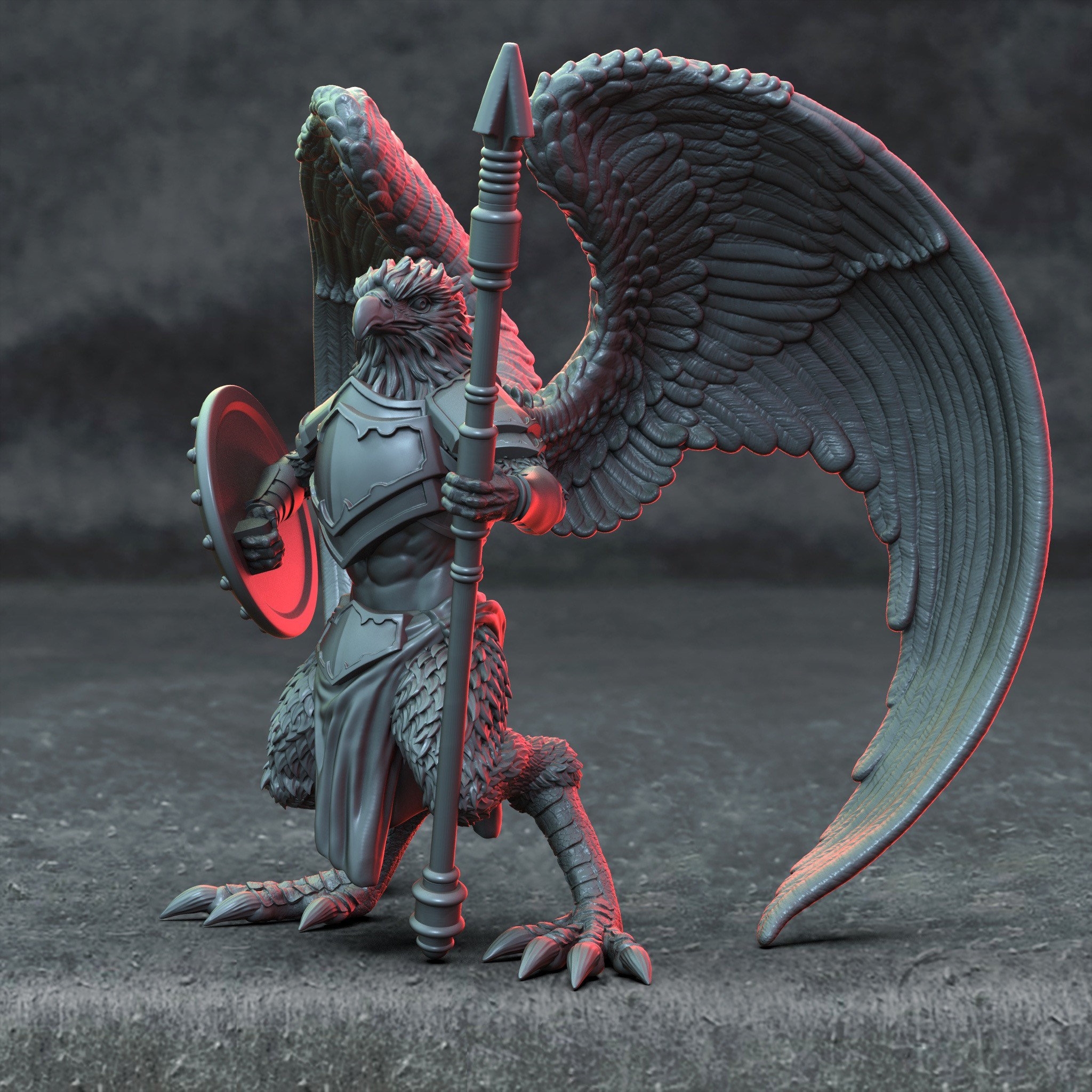 Aarakocra Eagle Variation 2 Resin Miniatures D&D Etsy