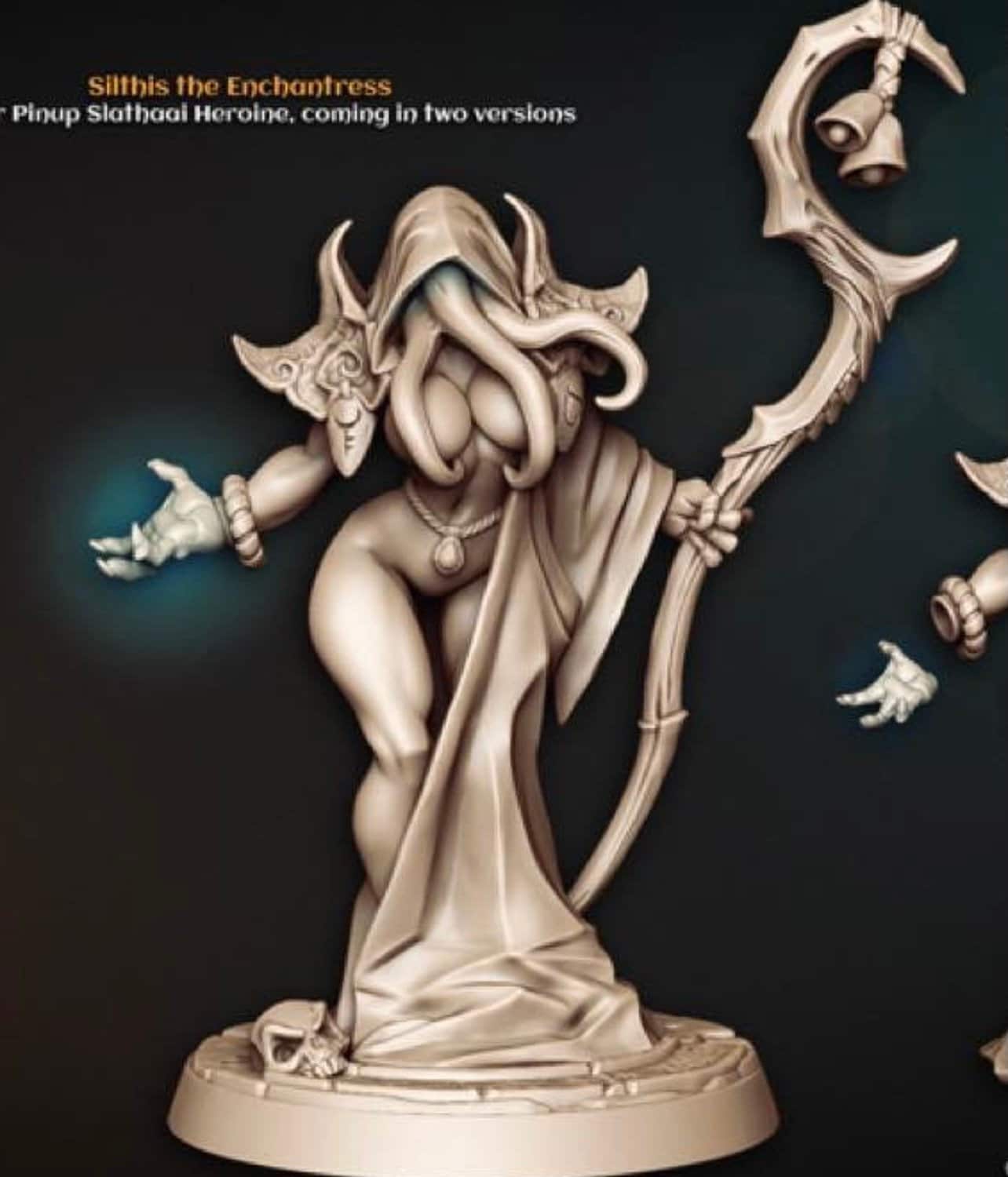 Mind Flayer, Silthis the Enchantress - Dungeons and Dragons, D&D Miniature,  Gaming Model, Gifts for Men, DnD Tabletop Roleplaying Illithid