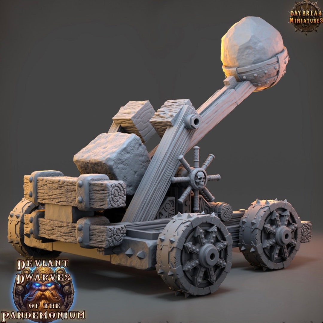 Catapult Deviant Dwarves of the Pandemonium 5E Resin Etsy
