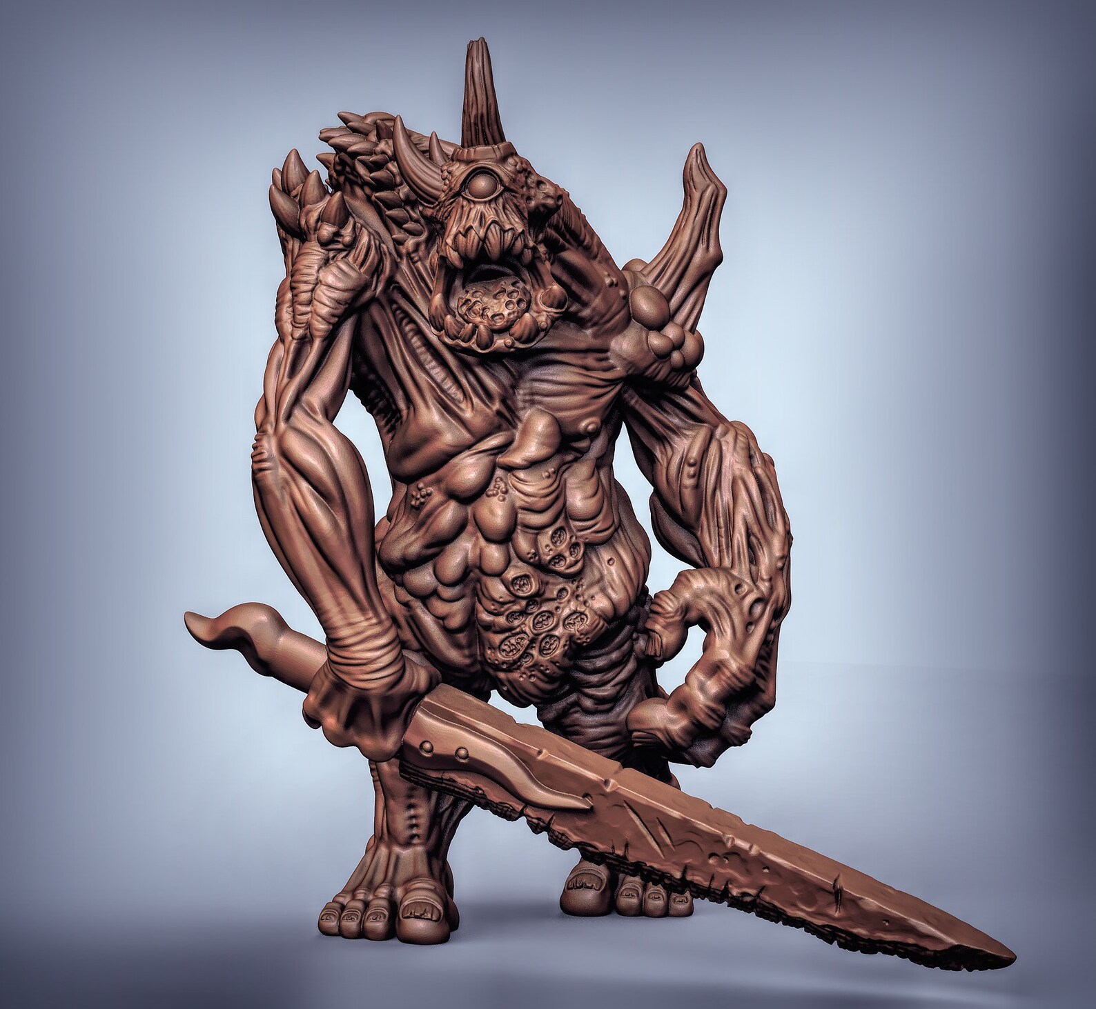 Demonic Giant Resin Miniature DnD Miniatures Dungeons & Etsy