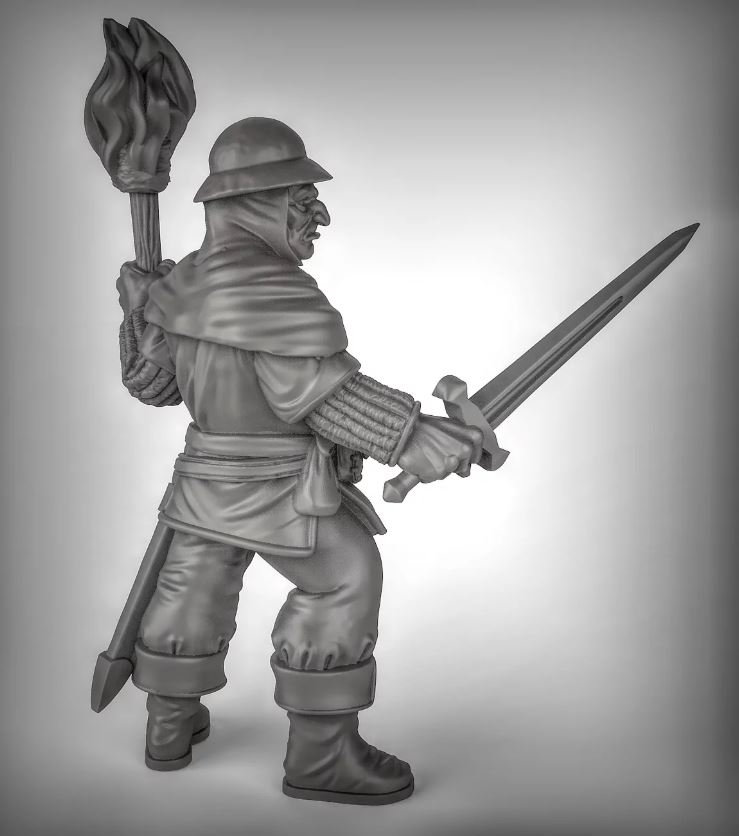 Town Guards Resin Miniature NPCs D&amp;D Dungeons and Dragons or | Etsy