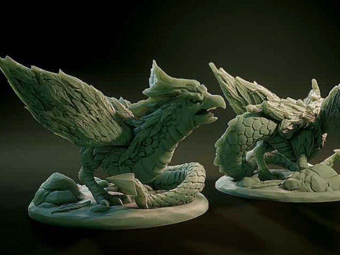 Basilisk Resin Miniature Dnd Miniatures Dungeons &amp; | Etsy