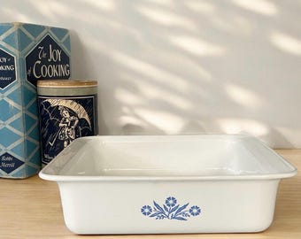 8&quot; Square Corning &#39;Cornflower Blue&#39; Baking Pan P-322