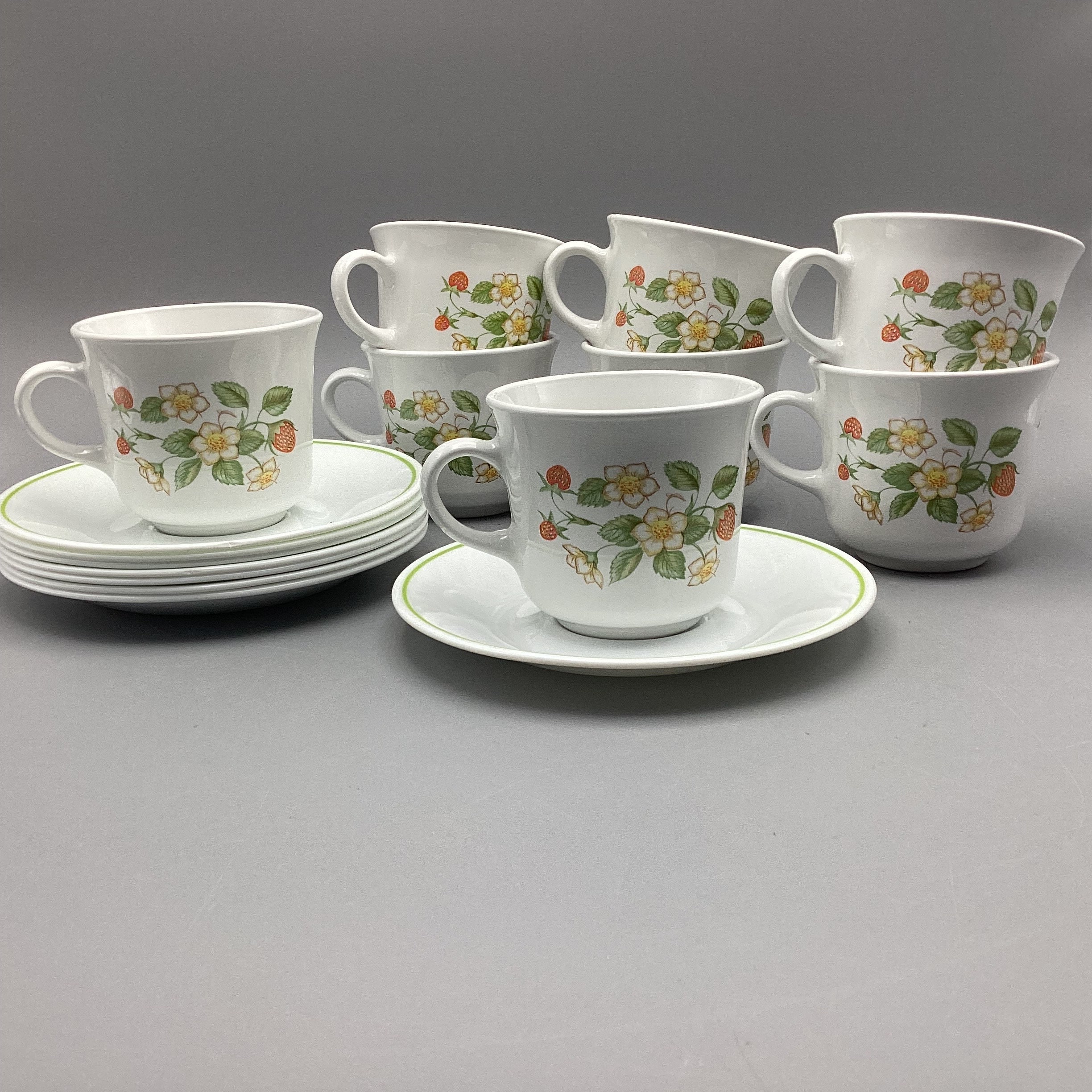 USED Corelle×peak 取っ手付きカップ　9個set Vintage Corelle 