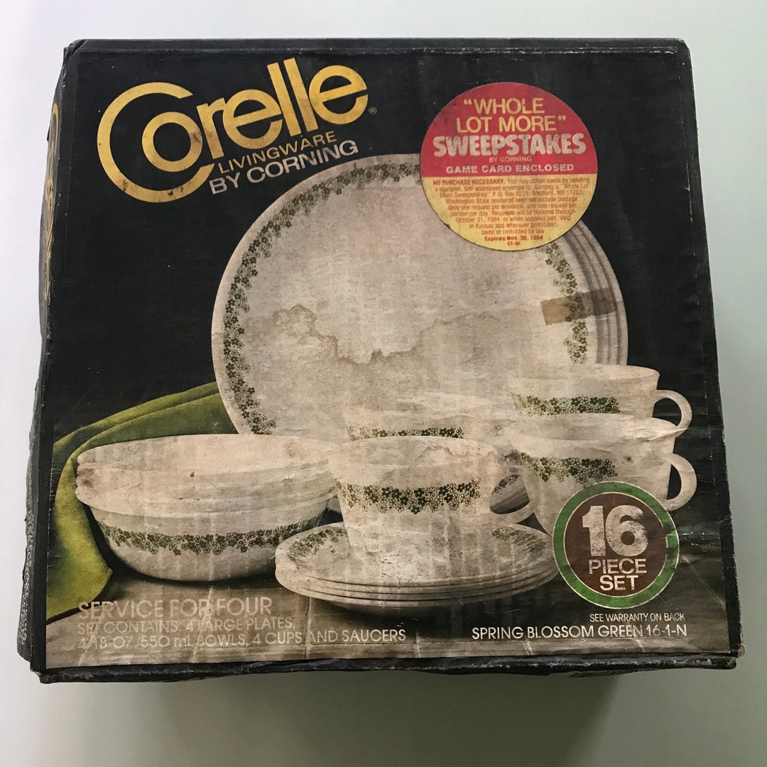 Corelle Box Vintage New in Box Corelle 16-piece Dinnerware Set *