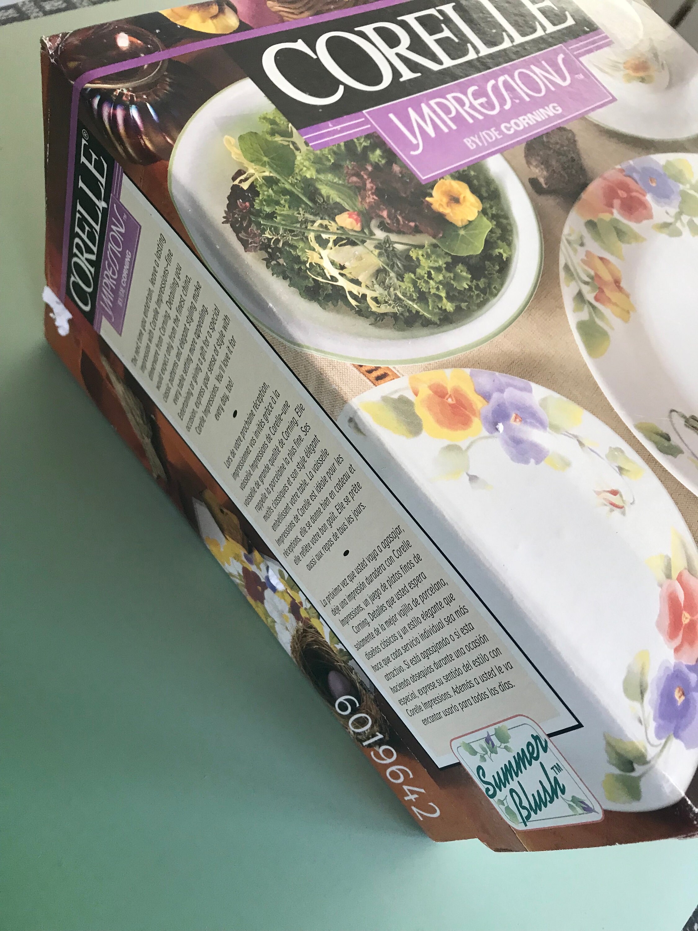 Corelle Box Vintage New in Factory Sealed Box Corelle 20-piece Dinnerware Set ...