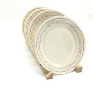 6-3/4&quot; Corelle &quot;Rose&quot; Bread and Butter Plate Set of 4 * Dessert Plate