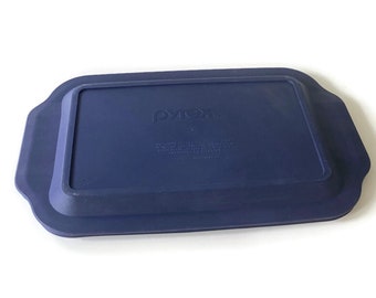 Ersatzdeckel für Corning Sculptured Glass 13" Rectangular Baker * Blau