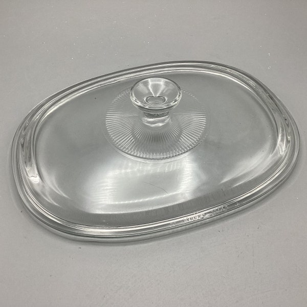 DC-1.5-C Pyrex Replacement Lid for Corning French White 11" F-2-B * 2-1/2 Quart Oval Casserole