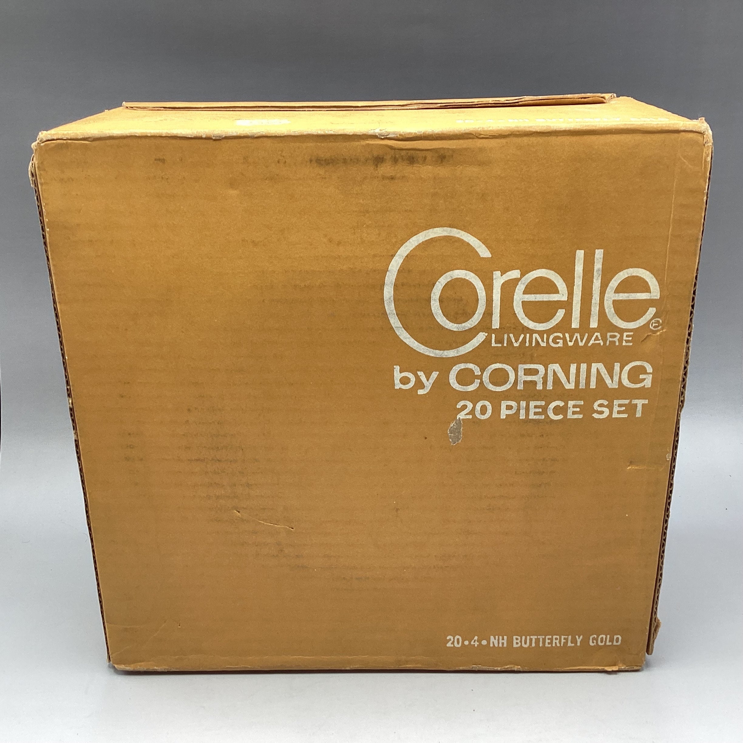 Corelle Box Vintage New in Box Corelle 20-piece Dinnerware Set butterfly Gold - Etsy