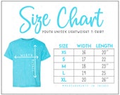 990B Size Chart (2 versions included with without branding) Youth Lightweight T-Shirt Size Chart 990B Size Chart