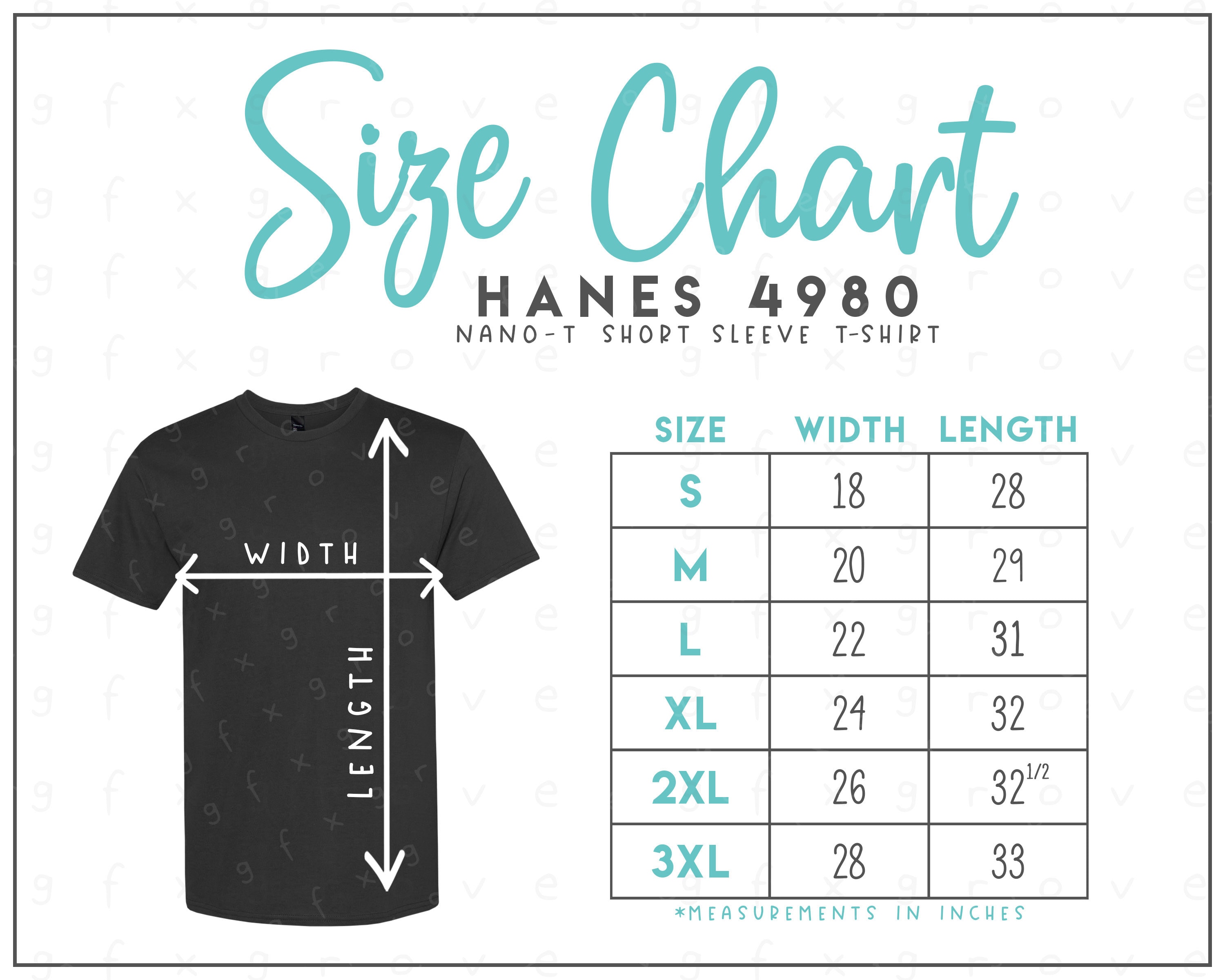 Hanes 4980 Size Chart Hanes Nano-t Adult T-shirt Size Chart Hanes T-shirt  Size Chart Hanes 4980 Size Chart -  Canada