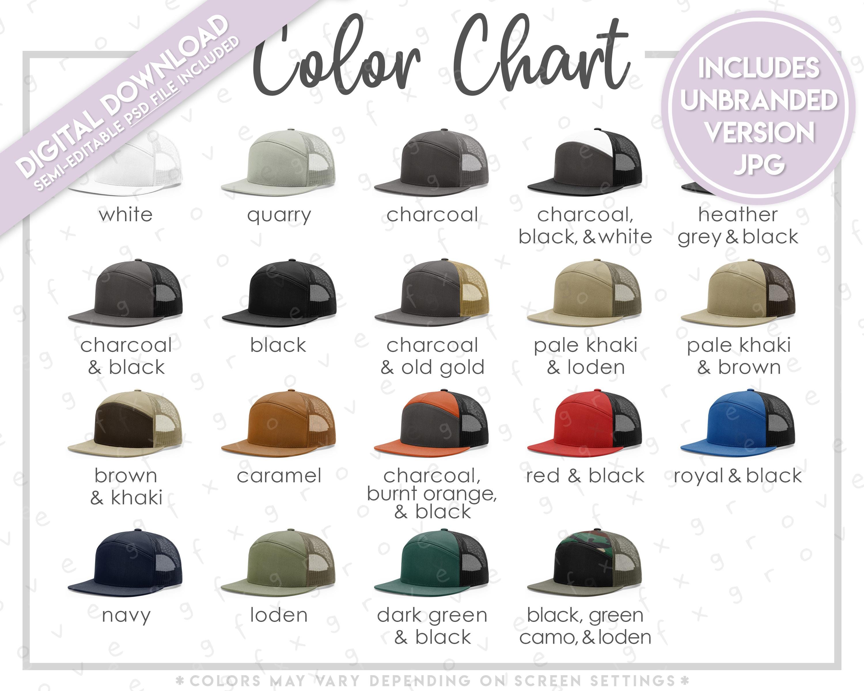 Semi-editable Richardson 168 Color Chart • Richardson 7 Panel