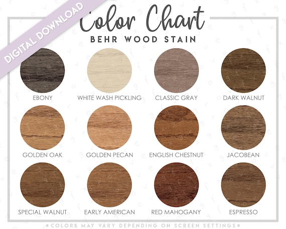 13+ Oak Stain Color Chart