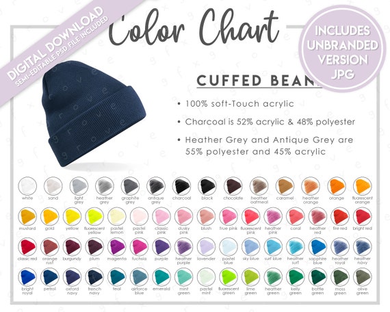 Beechfield Men's Slouch Beanie Hat - Bottle Green Ribbed Knit Acrylic, One Size Fits Most - View #8