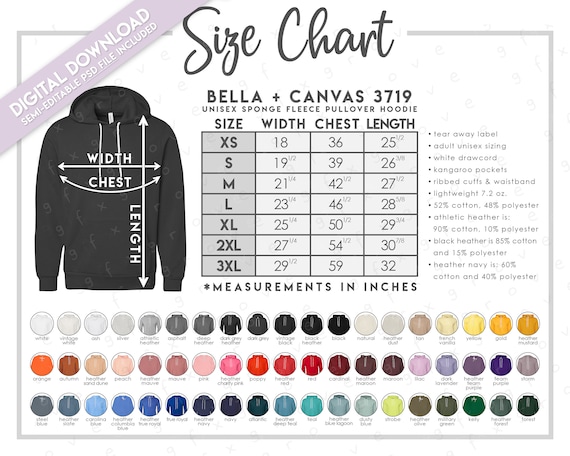 Bella and canvas clearance 3719