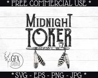 Midnight Toker SVG - Midnight Toker Clipart - Midnight Toker Print File - Midnight Toker PNG