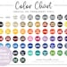 Oracal 651 Permanent Vinyl Color Chart • 64 COLORS • Semi-editable PSD ...