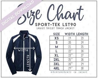 nike track jacket size chart