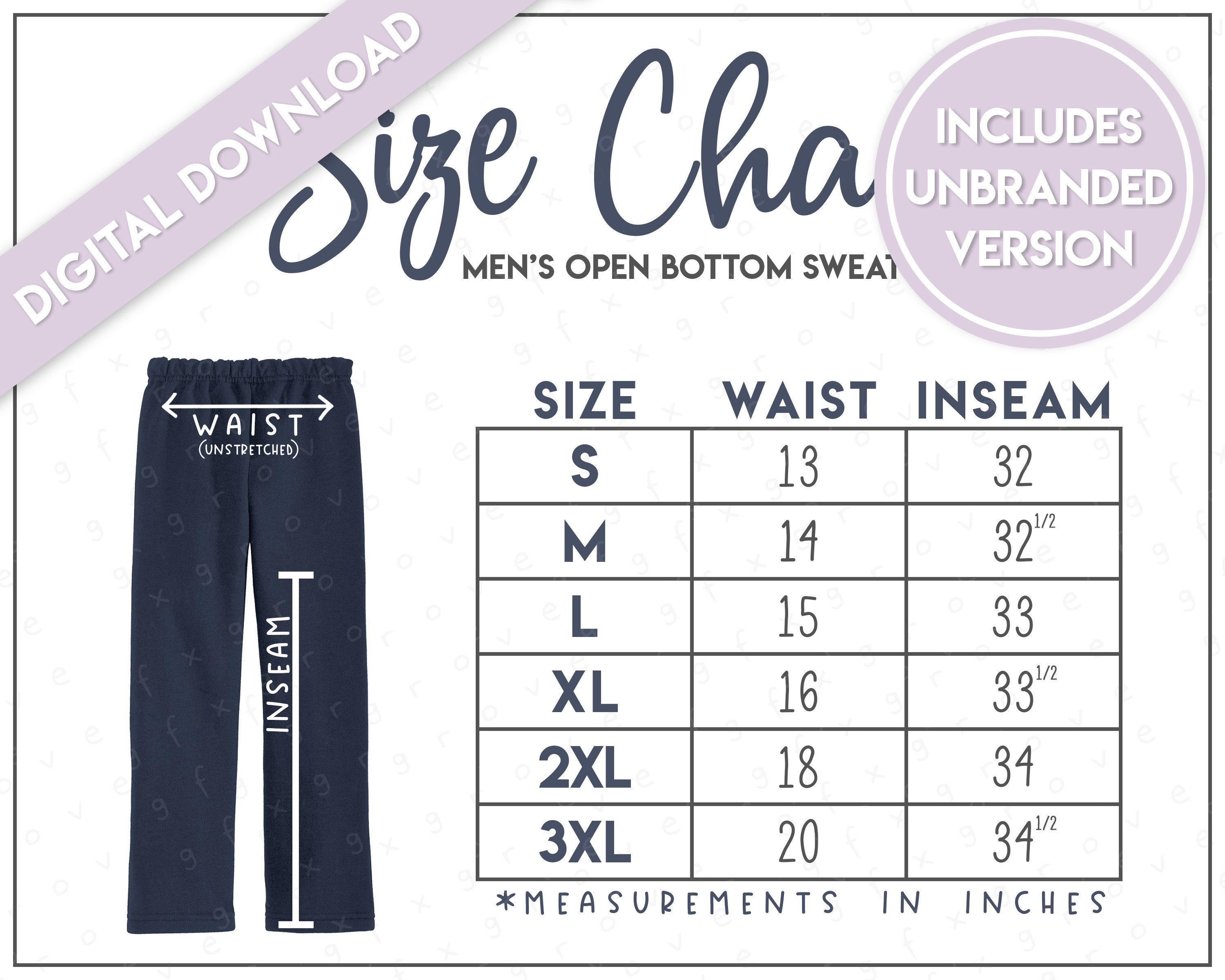 Gildan 18400 Size Chart Gildan Heavy Blend Open Bottom Sweatpants Size Chart  Gildan Sweatpants G184 G18400 