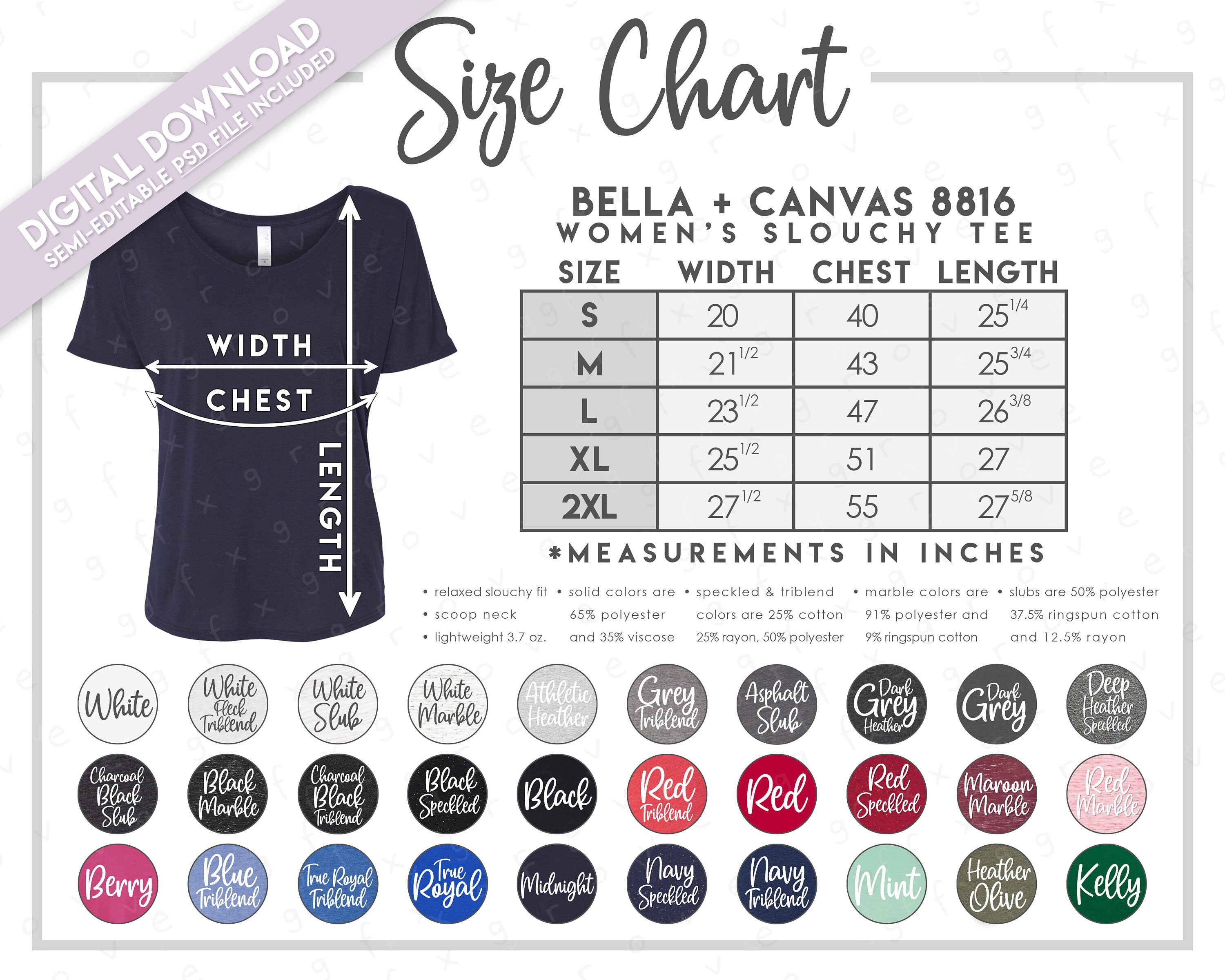 Custom Bella Ladies Slouchy Tee - Design Online