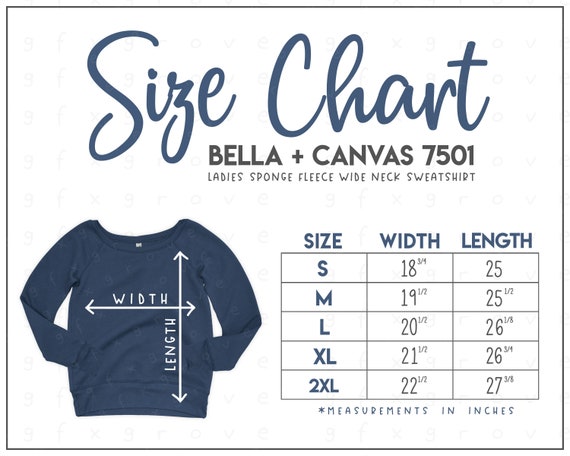 Bella canvas 2025 7501