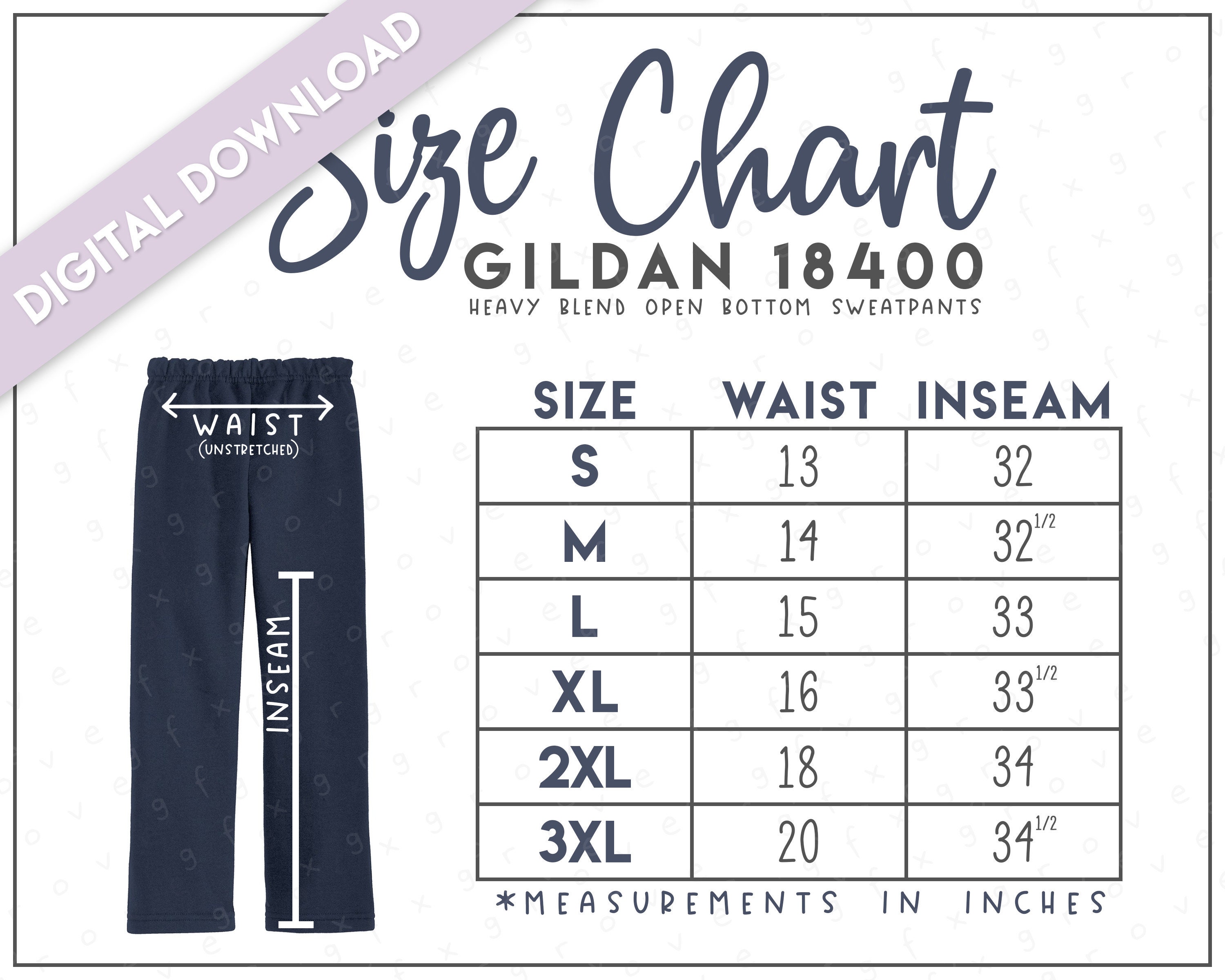 Digital Download Printify Youth Legging Size Chart, Size Chart for  Children's Leggings, Girls Leggings Sizes, Children's Leggings Size Chart 