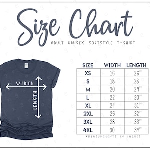 G640 Size Chart (2 versions included) • Unisex Softstyle T-Shirt Size Chart • 64000 Size Chart • G64000 Size Chart • G640