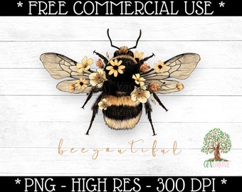 Bee You Tiful Print File - Bee Clipart - Beautiful Bee Sublimation - Beeyoutiful PNG