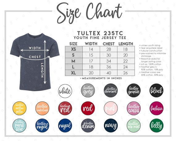 tultex 241 color chart