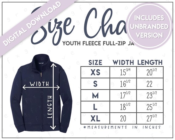 Sport-tek YST241 Size Chart • Sport-tek Youth Sport Wick Fleece