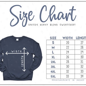 G180 Size Chart (2 versions included) • Crewneck Sweatshirt Size Chart • 18000 Size Chart • G180 Size Chart