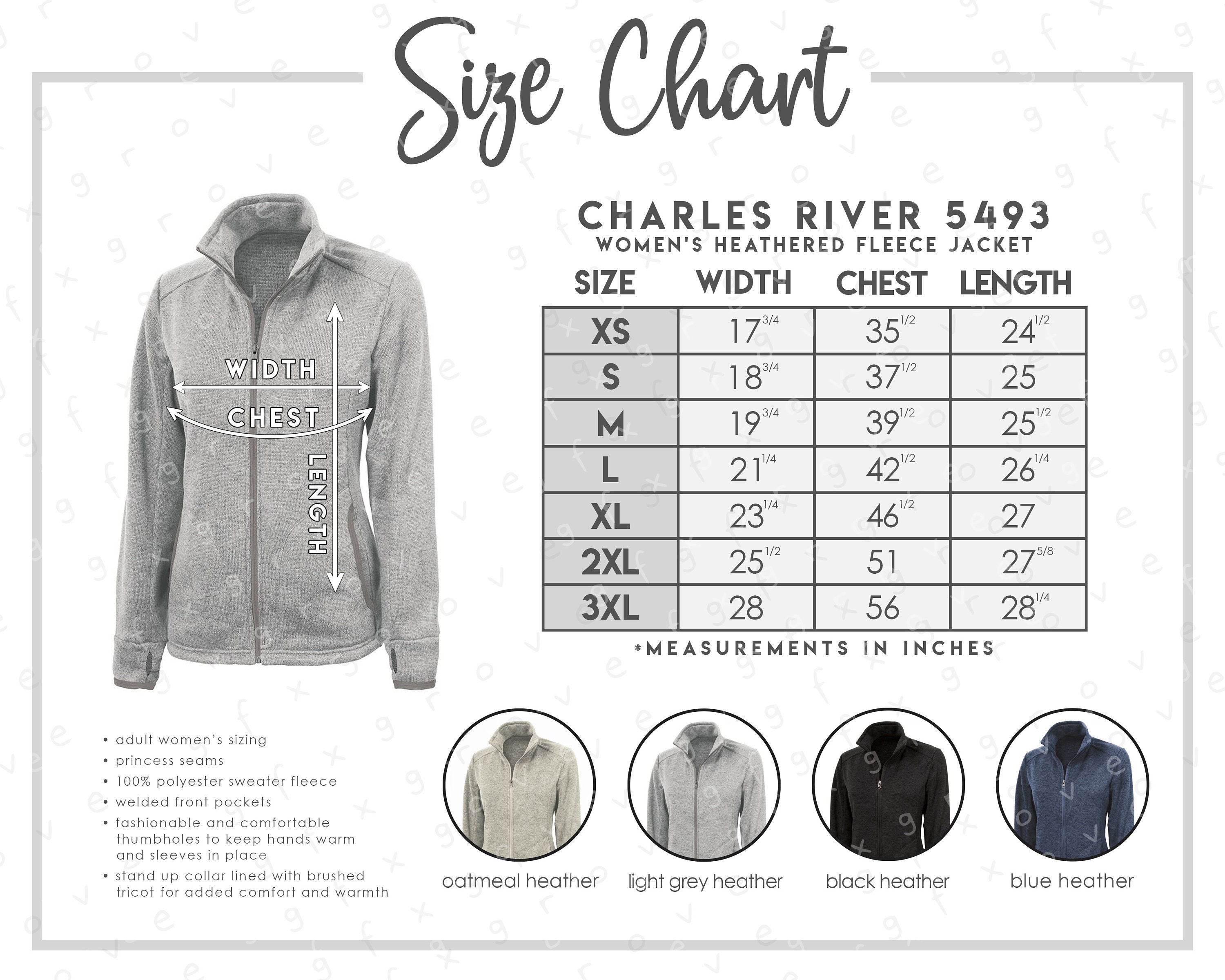Charles river heathered fleece jacket new arrivals
