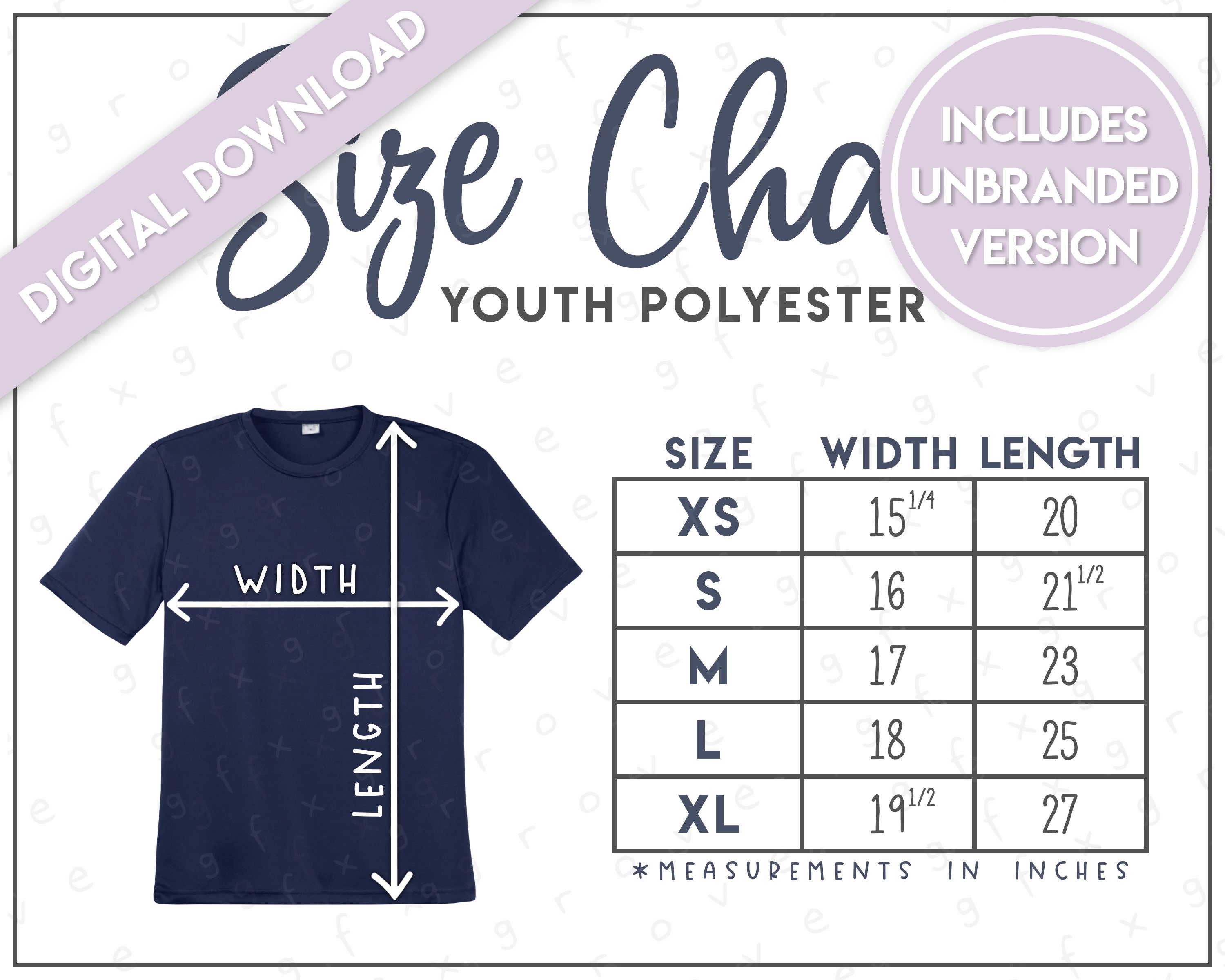 Sport-tek YST350 Size Chart • Sport-tek Youth Posicharge