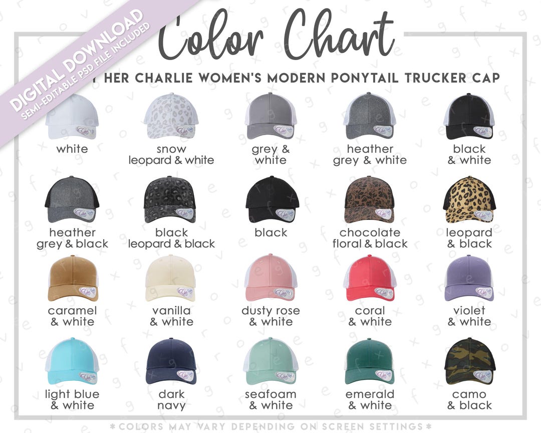 Semi-editable Infinity Her Charlie Color Chart • Infinity Her Charlie ...