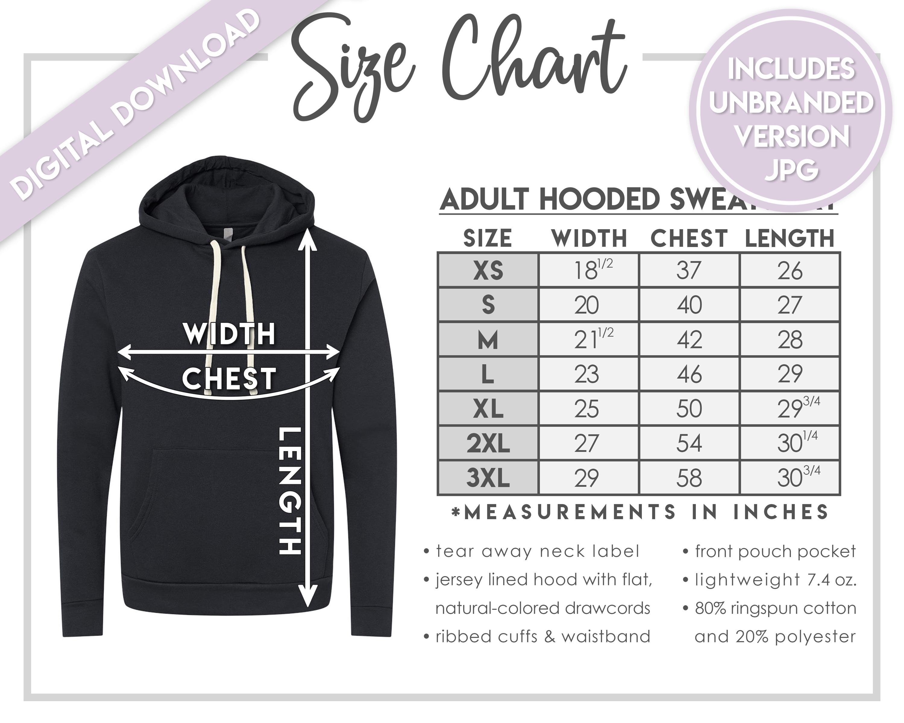 Next Level 9303 Size Chart • Next Level Unisex Santa Barbara