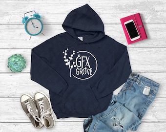Gildan 18500 Hoodie Mockup - Navy Blue Hoodie Mockup - Gildan Navy 18500 - Hooded Sweatshirt Mockup