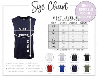 Muscle Boater NL3633 Next Level Men's Cotton Tank Muscle Boater NL3633 Next Level Men's Cotton Tank