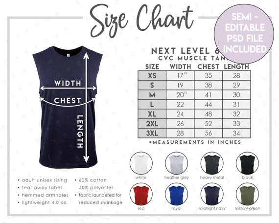 Muscle Boater NL3633 Next Level Men's Cotton Tank Muscle Boater NL3633 Next Level Men's Cotton Tank