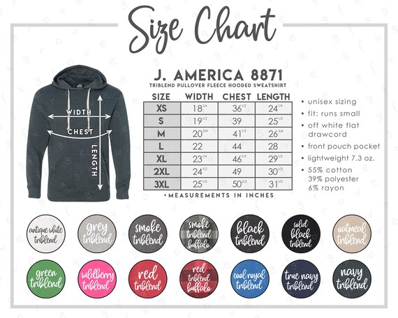 J america cheap hoodie sizing