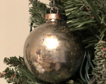 Mercury Glass Ornaments Etsy