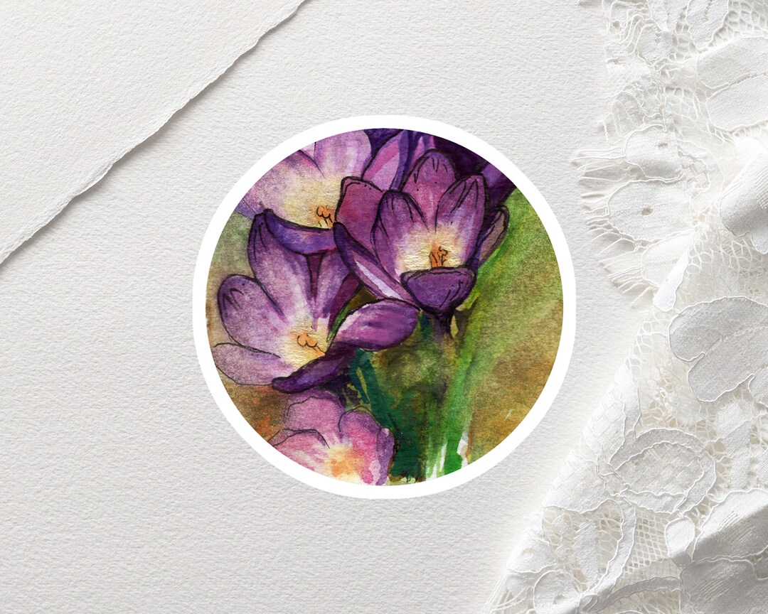 Watercolor Stickers | Flower Stickers | Spring Stickers | Wildlife ...