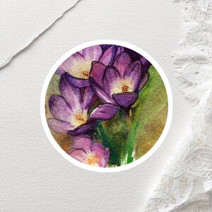 Watercolor Stickers | Flower Stickers | Spring Stickers | Wildlife Stickers | Botanical Stickers | Waterproof Stickers | Laptop Stickers